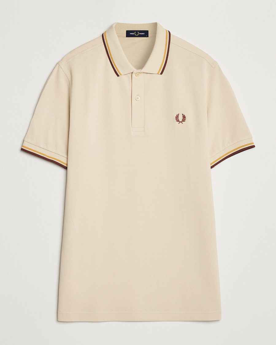 Herre | Polotrøjer | Fred Perry | Twin Tipped Shirt Oatmeal