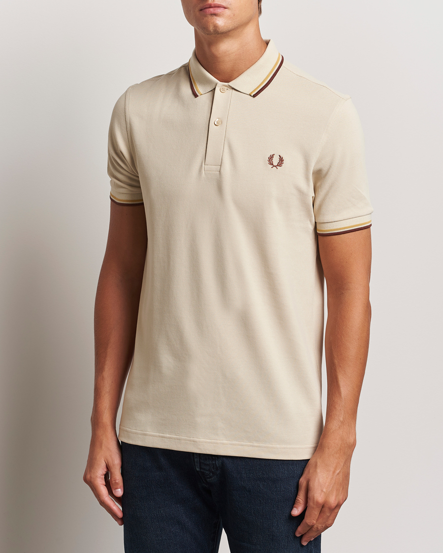 Herre | Polotrøjer | Fred Perry | Twin Tipped Shirt Oatmeal