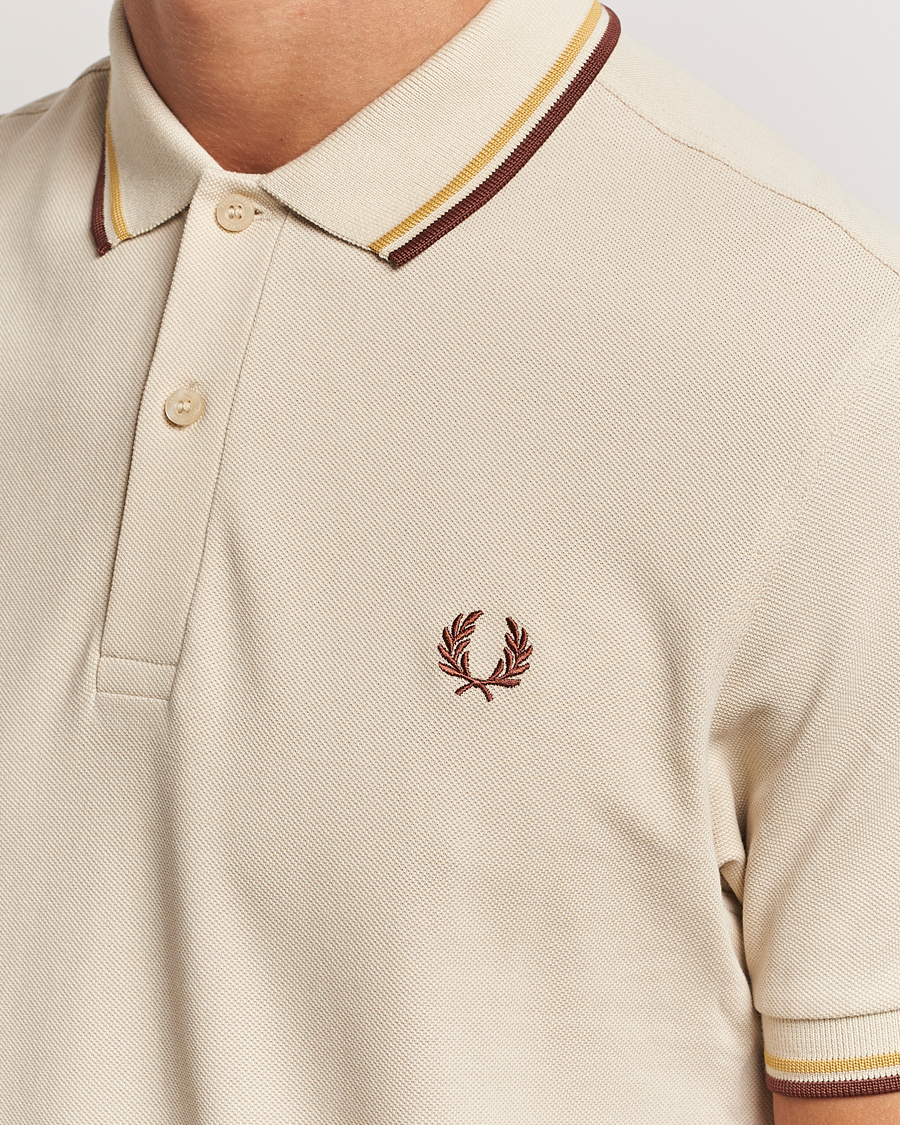 Herre | Polotrøjer | Fred Perry | Twin Tipped Shirt Oatmeal