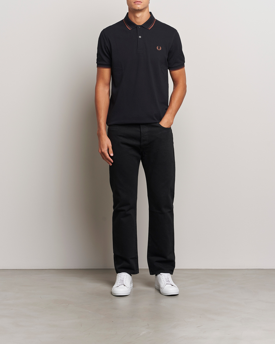 Herre | Polotrøjer | Fred Perry | Twin Tipped Shirt Black