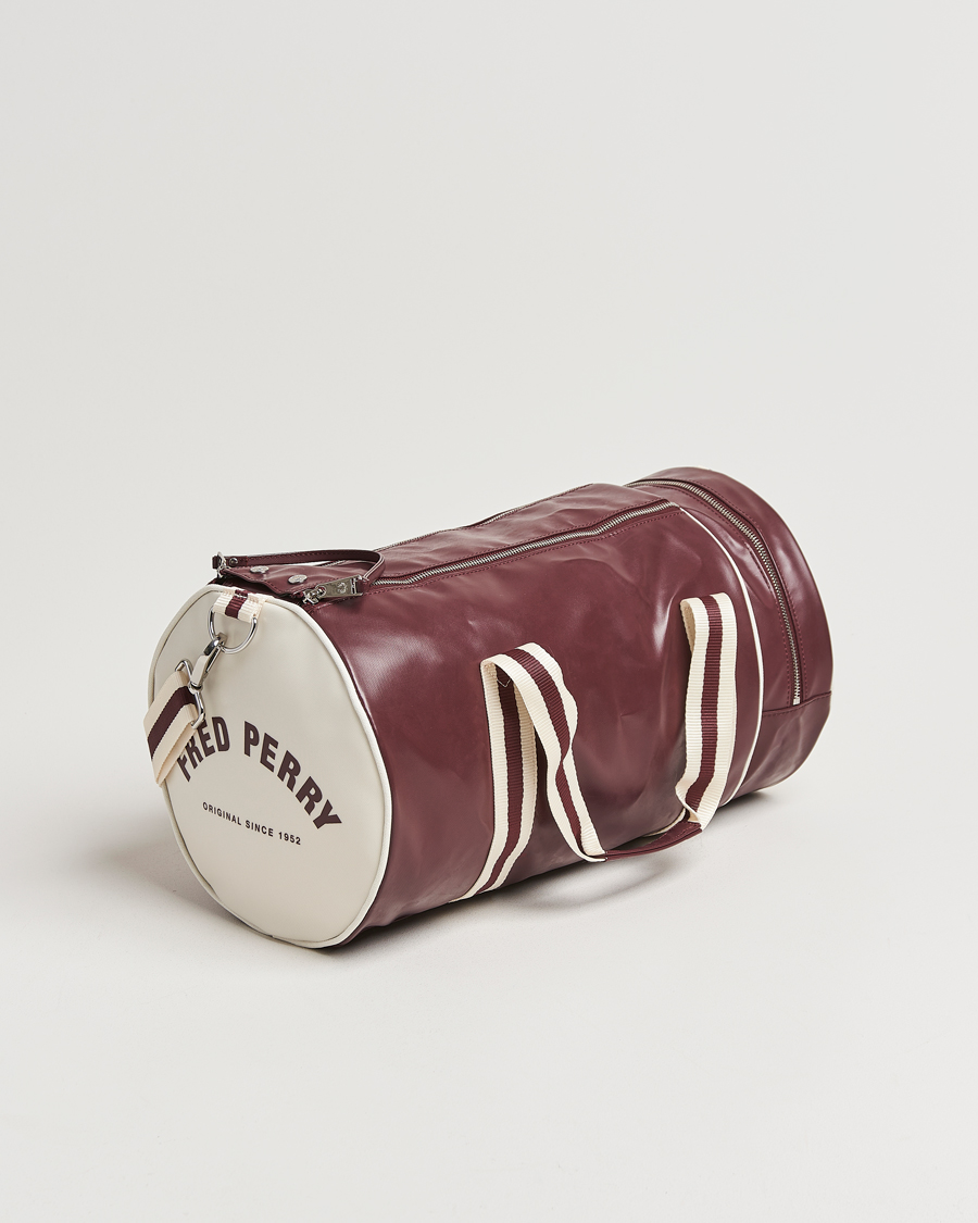 Herre | Tasker | Fred Perry | Fred PerryClassic Barrel BagOxblood/Ecru