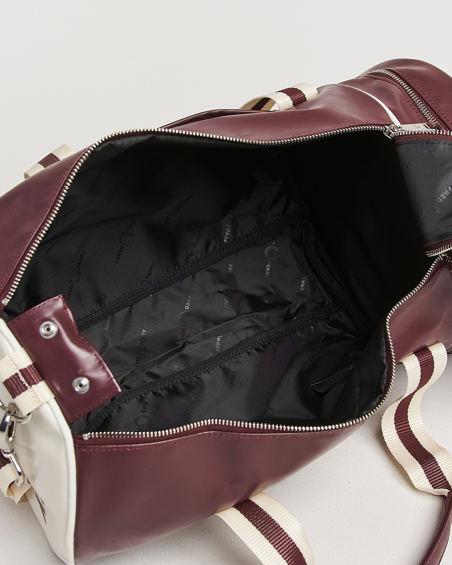 Herre | Tasker | Fred Perry | Fred PerryClassic Barrel BagOxblood/Ecru