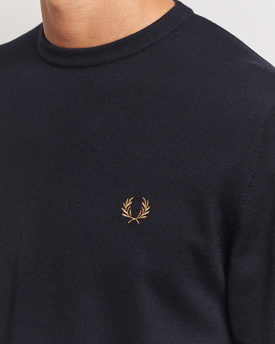 Herre | Trøjer | Fred Perry | Classic Crew Neck Jumper Navy