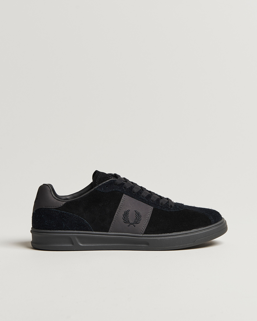 Herre | Fred Perry B4 Suede Sneaker Black | Fred Perry | B4 Suede Sneaker Black