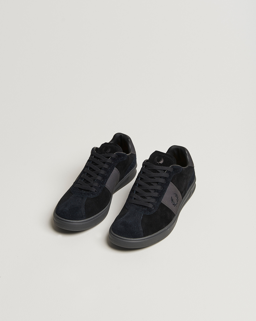 Herre | Fred Perry B4 Suede Sneaker Black | Fred Perry | B4 Suede Sneaker Black
