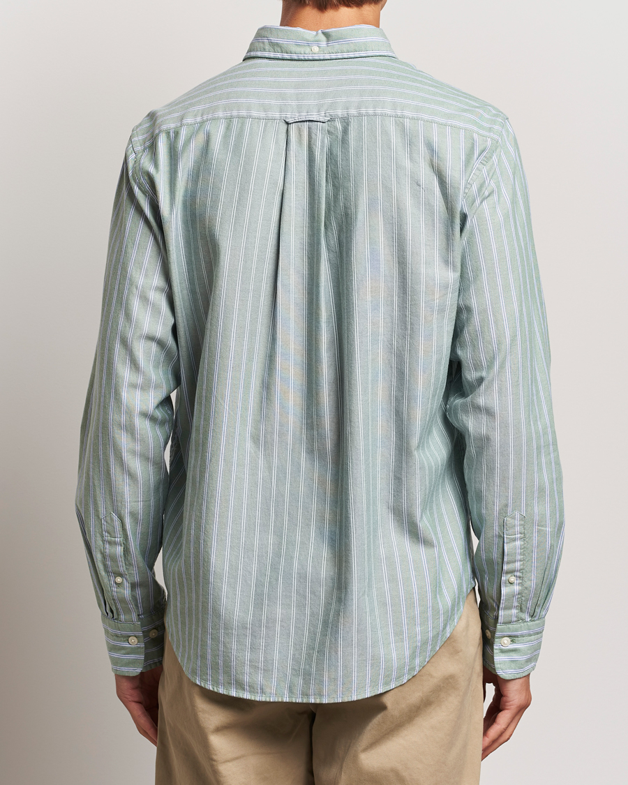 Herre | Skjorter | GANT | Archive Oxford Stripe Shirt Dry Forest