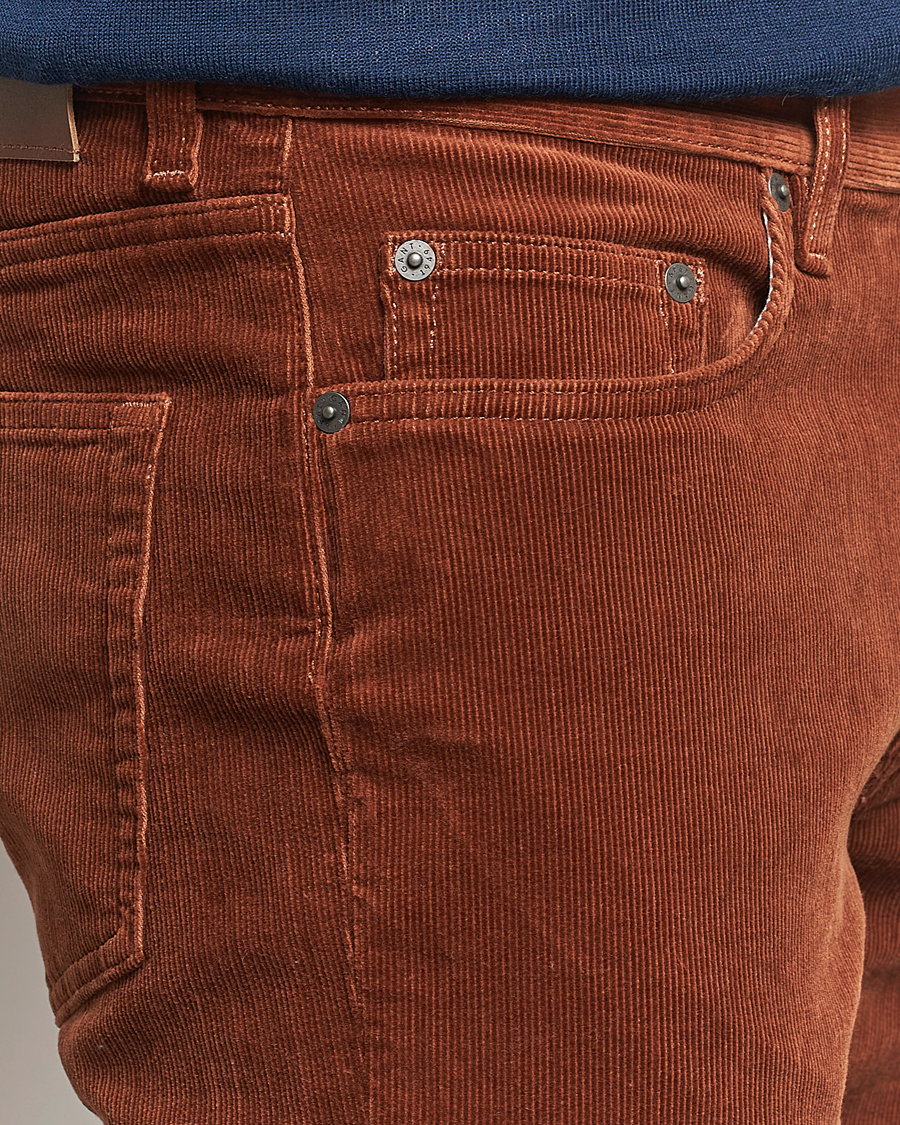 Herre | Bukser | Gant | Cord 5-Pocket Jeans Chocolate Brown