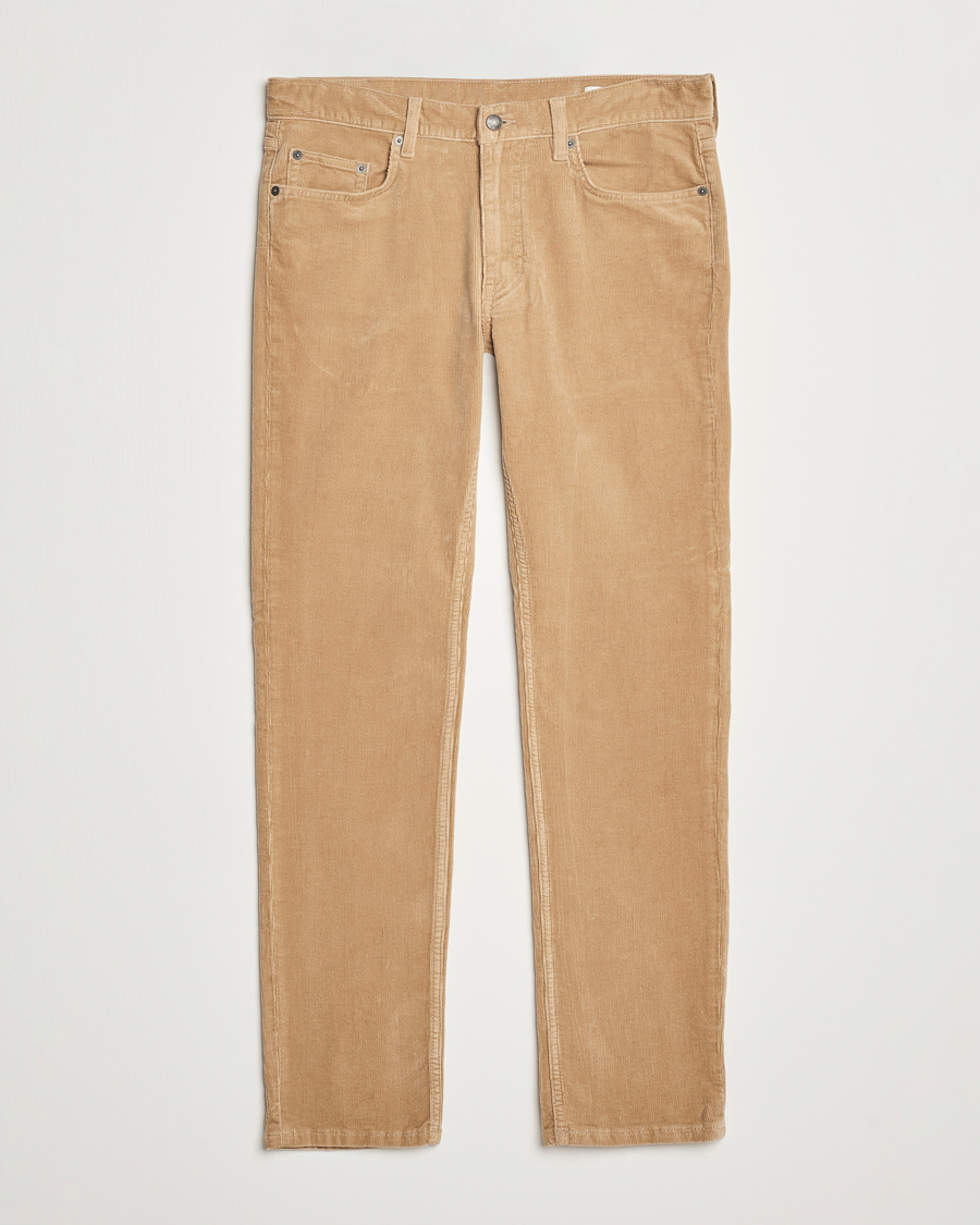 Herre | Bukser | GANT | Cord 5-Pocket Jeans Dark Khaki
