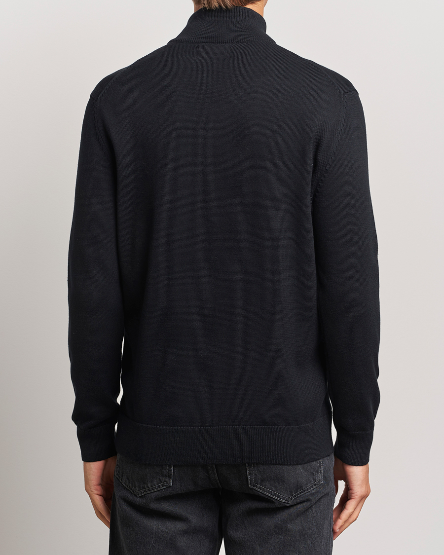 Herre | Trøjer | GANT | Cotton Full Zip Cardigan Black