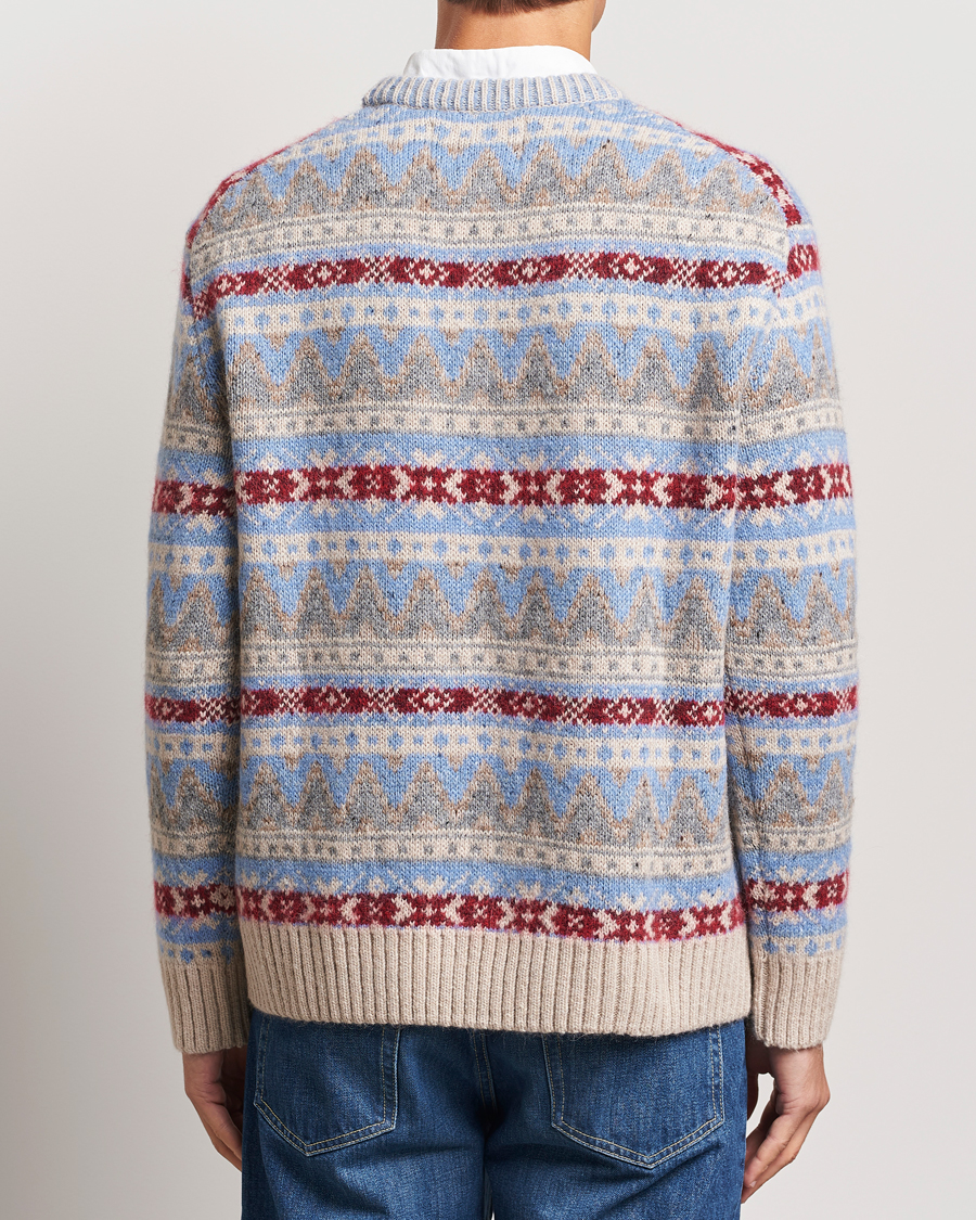 Herre | Trøjer | GANT | Fair Isle Crew Neck Clear Sky