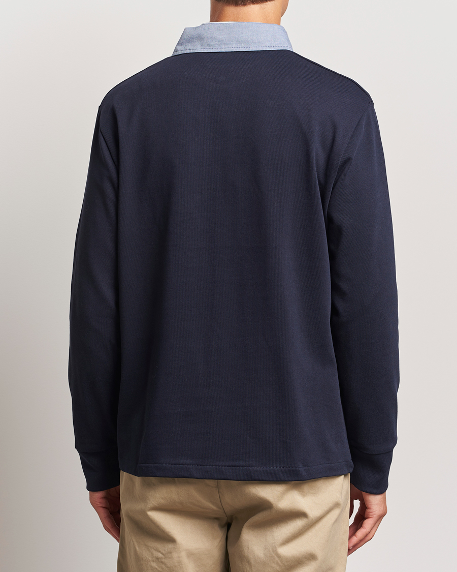 Herre | Trøjer | GANT | Original Solid Heavy Rugger Evening Blue
