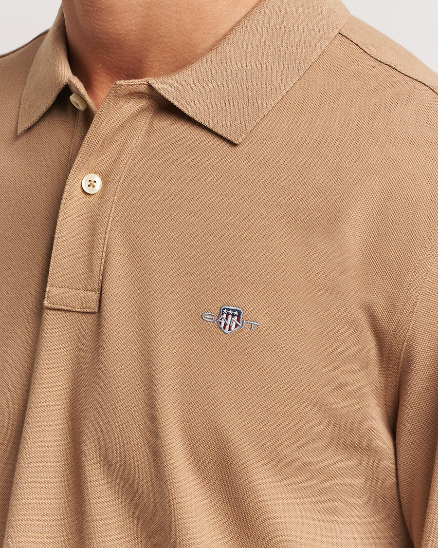 Herre | Trøjer | GANT | Regular Shield Pique Polo Warm Khaki
