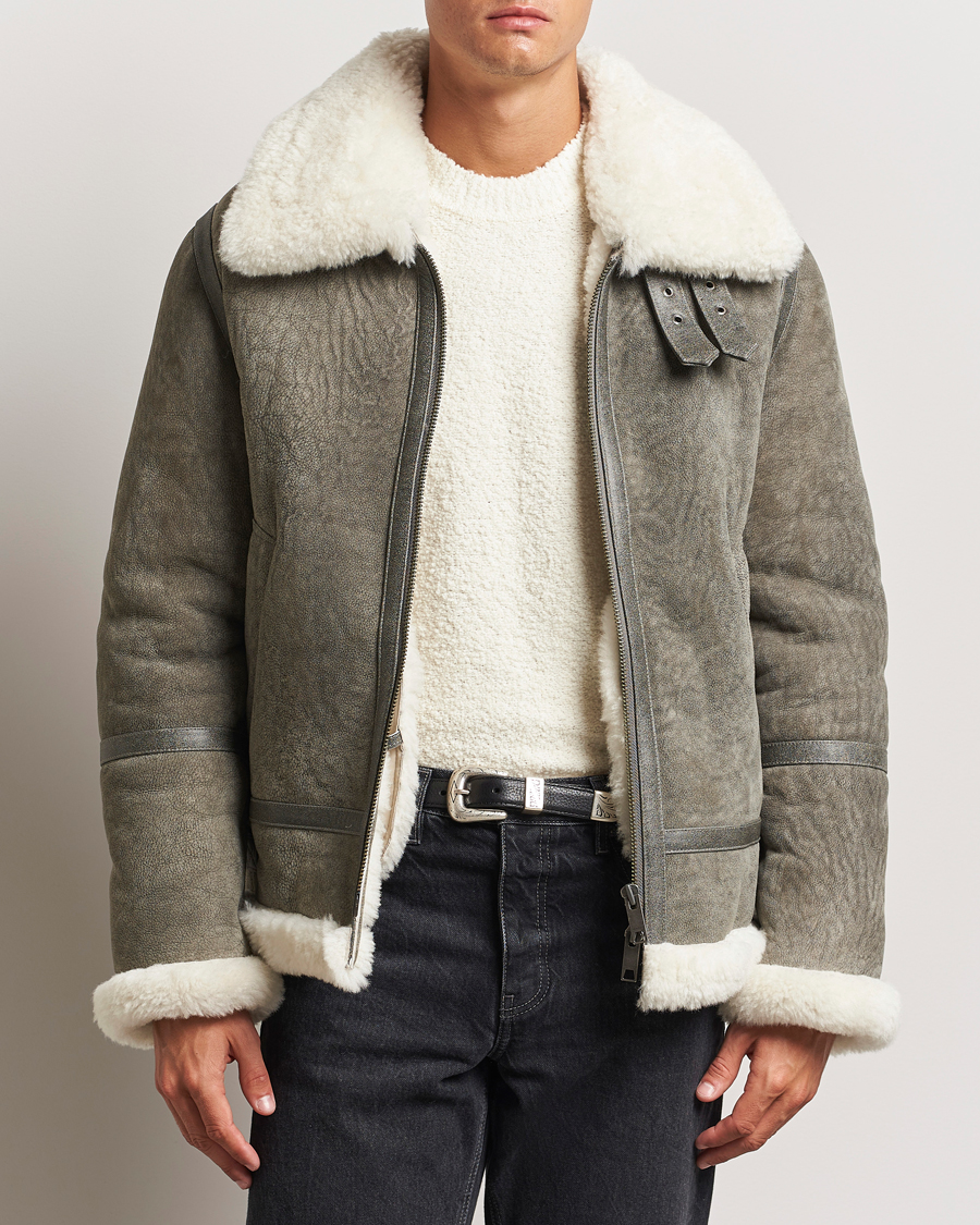 Herre | Jakker | GANT | Shearling Jacket Desert Brown