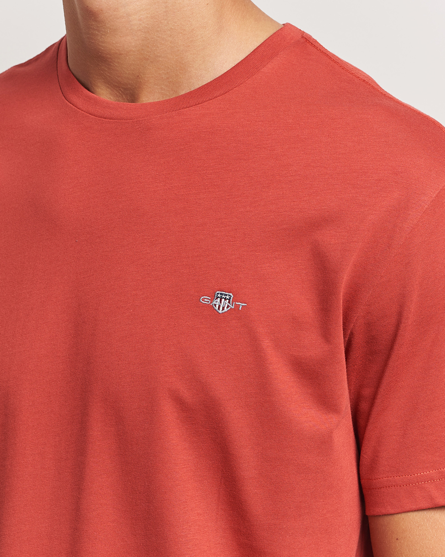 Herre | T-Shirts | GANT | The Original T-Shirt Iron Red