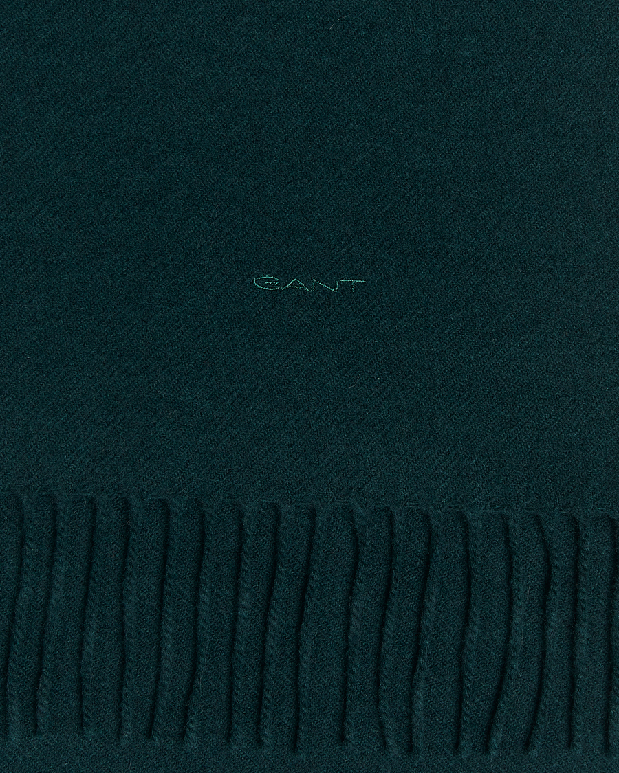Herre | Halstørklæder | GANT | Wool Scarf Tartan Green