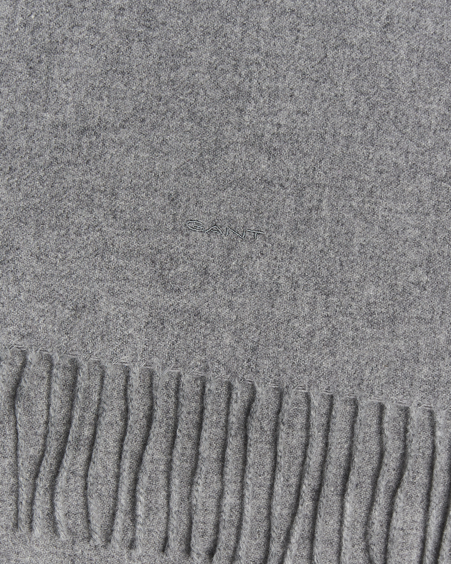 Herre | GANT Wool Scarf Grey Melange | GANT | Wool Scarf Grey Melange