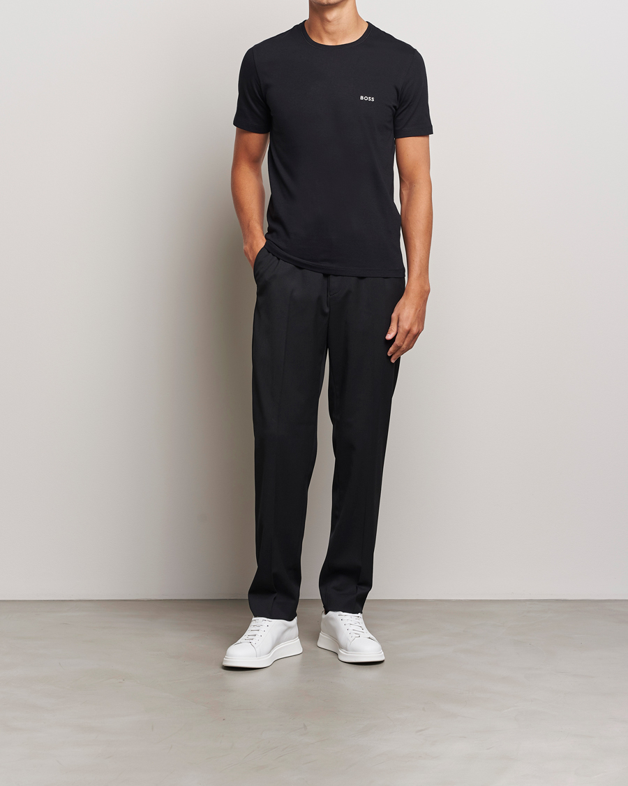 Herre | T-Shirts | BOSS BLACK | 3-Pack Crew Neck T-Shirt White/Grey/Black