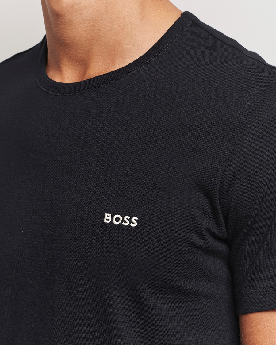 Herre | T-Shirts | BOSS BLACK | 3-Pack Crew Neck T-Shirt White/Grey/Black