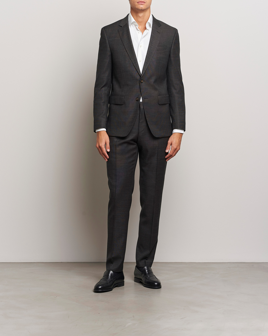 Herre | Jakkesæt | BOSS BLACK | Huge Wool Suit Open Green