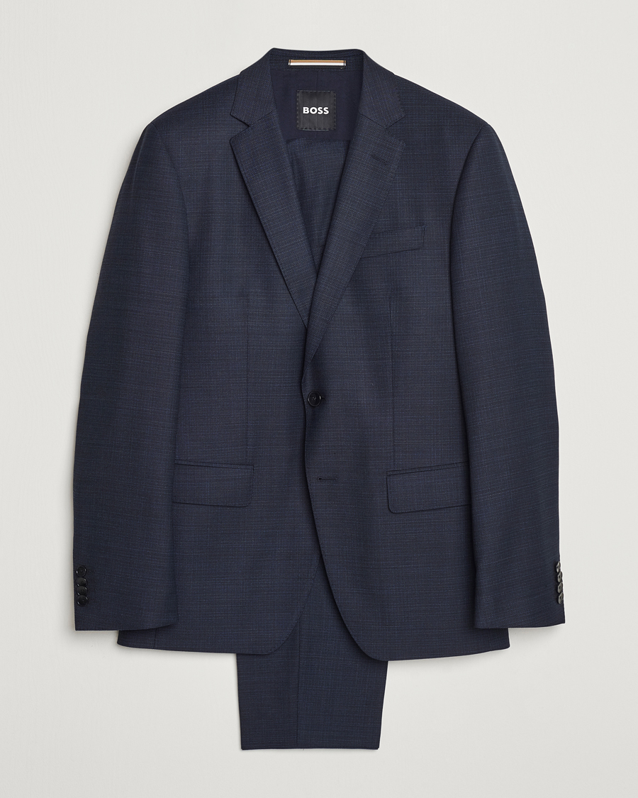 Herre | Jakkesæt | BOSS BLACK | Huge Wool Suit Open Blue