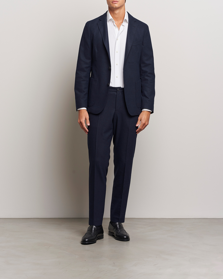 Herre | Blazere & jakker | BOSS BLACK | Hanry Wool Tech Blazer Dark Blue