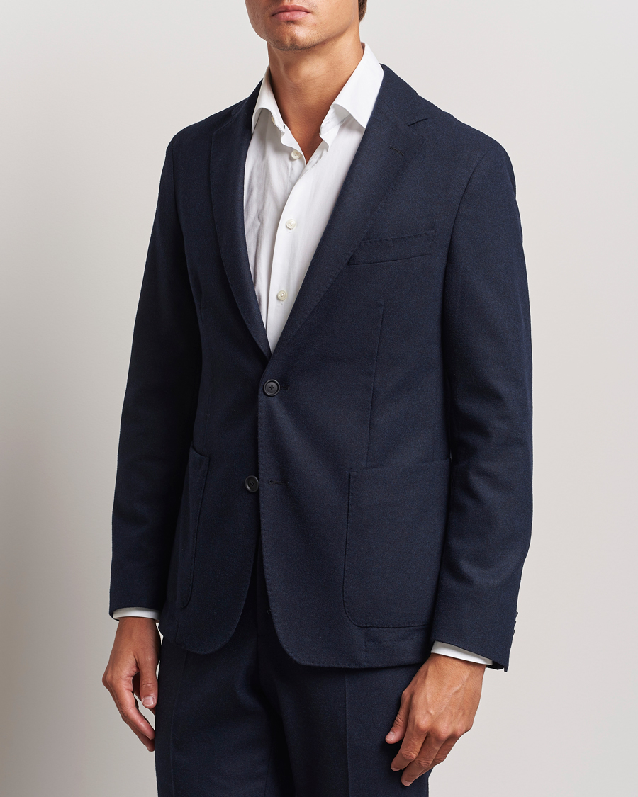 Herre | Blazere & jakker | BOSS BLACK | Hanry Wool Tech Blazer Dark Blue
