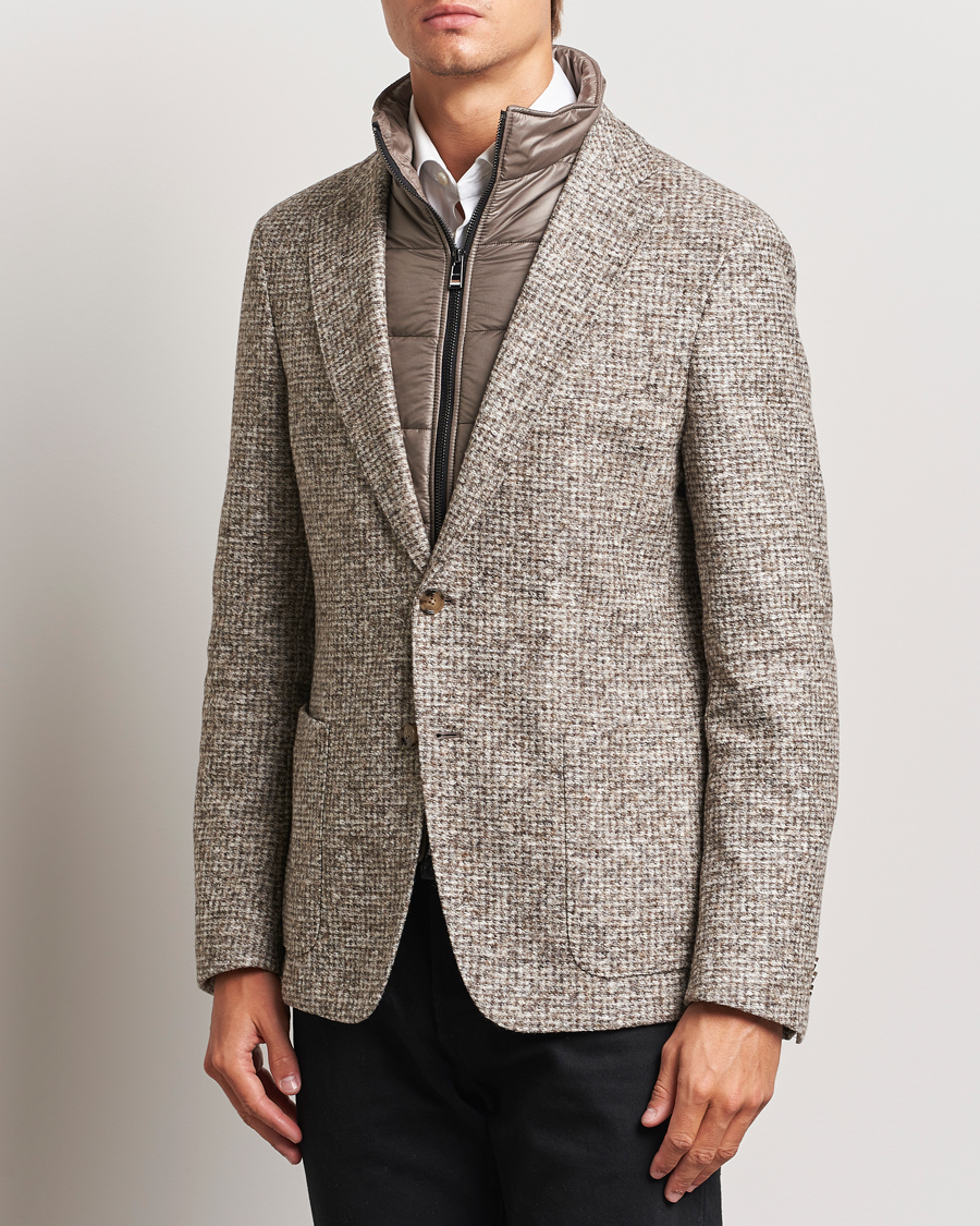 Herre | Blazere & jakker | BOSS BLACK | Hanry Jersey Bib Blazer Open White