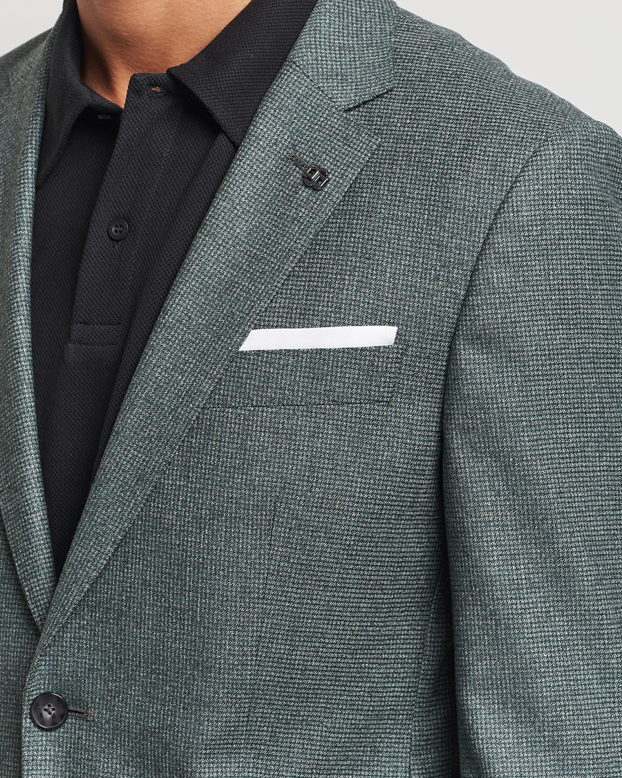 Herre | Blazere & jakker | BOSS BLACK | Hutson Wool Dogtooth Blazer Light Green