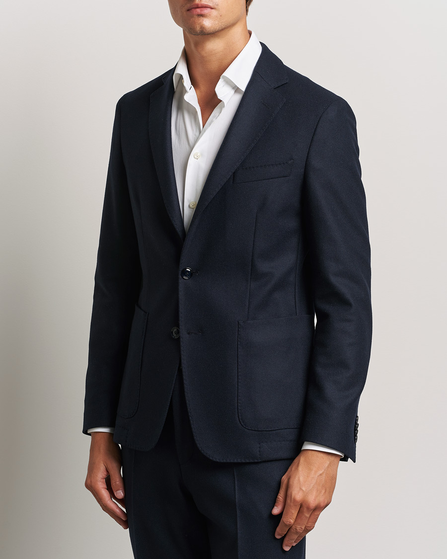 Herre | Blazere & jakker | BOSS BLACK | Hanry Wool Patch Pocket Blazer Dark Blue
