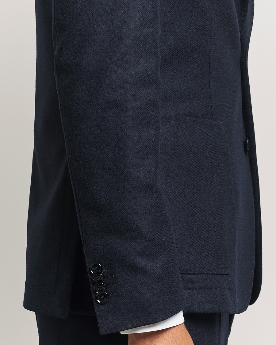 Herre | Blazere & jakker | BOSS BLACK | Hanry Wool Patch Pocket Blazer Dark Blue