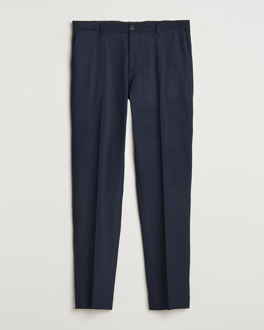 Herre | Bukser | BOSS BLACK | Genius Wool Tech Trousers Dark Blue