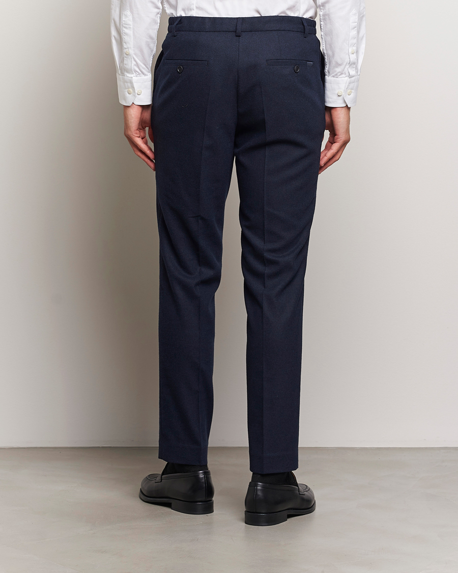 Herre | Bukser | BOSS BLACK | Genius Wool Tech Trousers Dark Blue