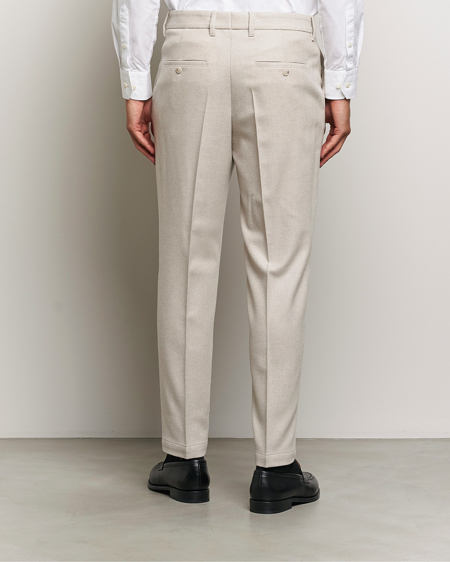 Herre | Bukser | BOSS BLACK | Perin Wool Trousers Open White