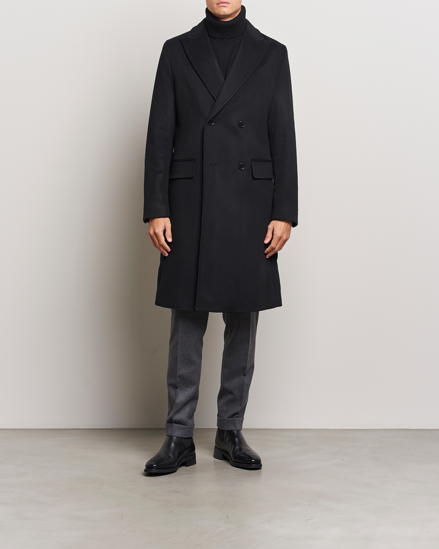 Herre | Jakker | BOSS BLACK | Hyde Double Breasted Coat Black