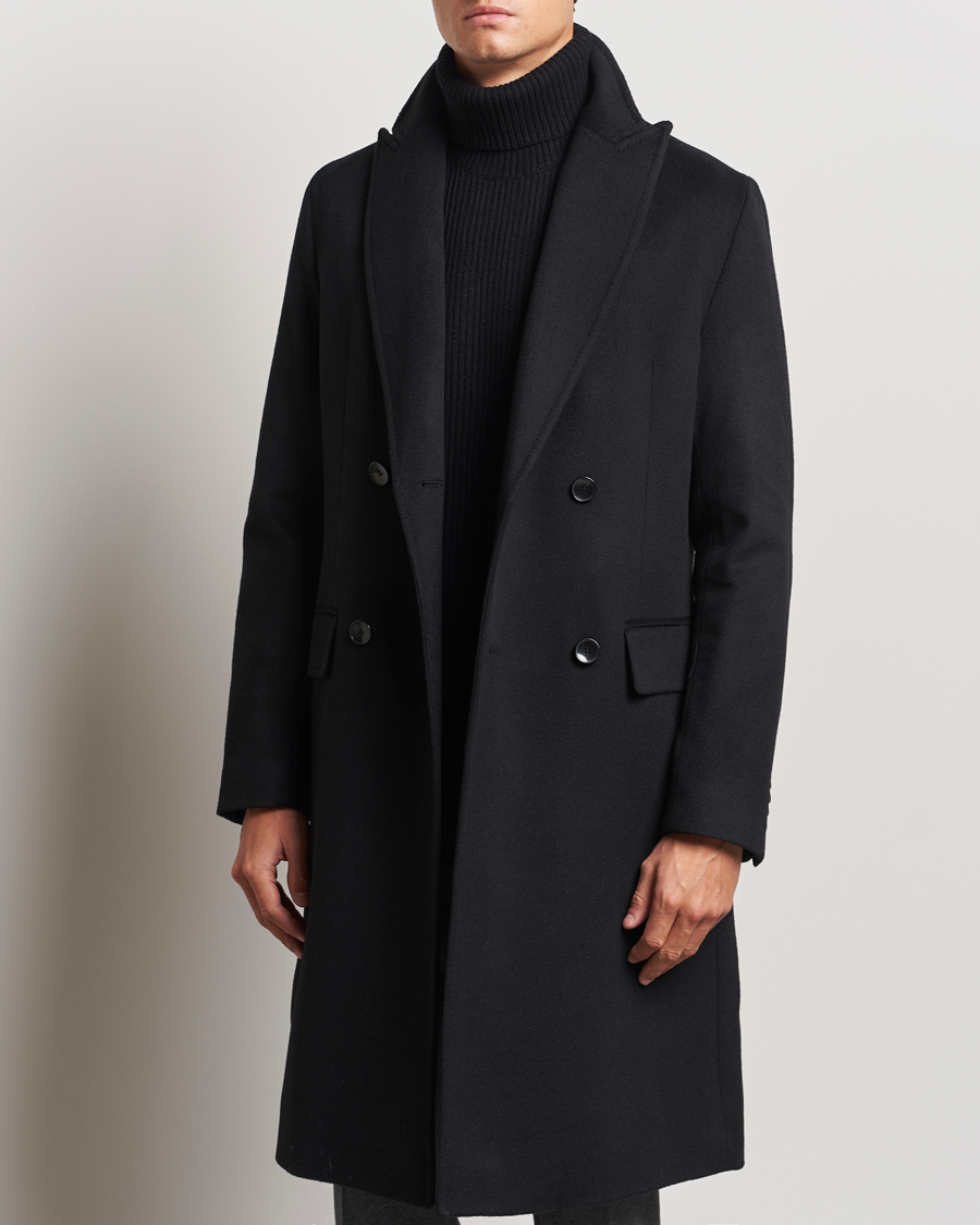 Herre | Jakker | BOSS BLACK | Hyde Double Breasted Coat Black