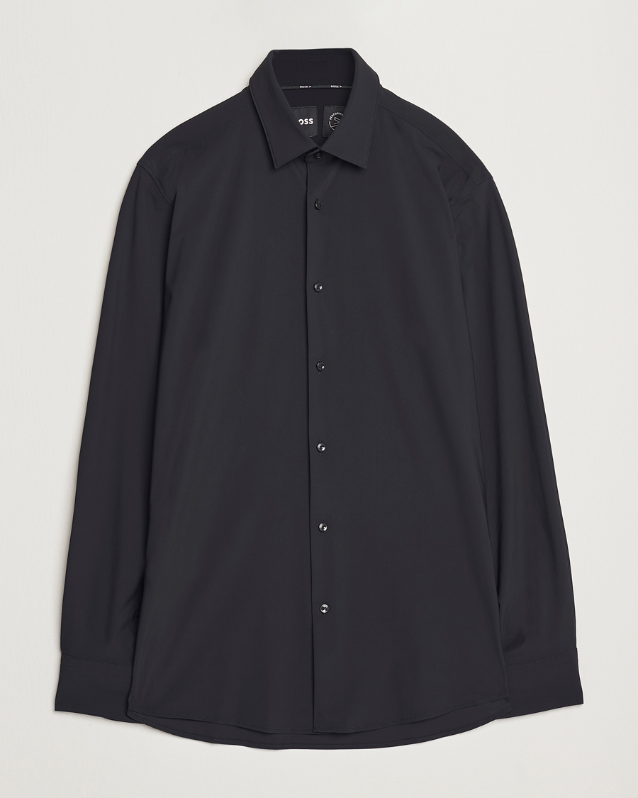 Herre | Skjorter | BOSS BLACK | Hank 4-Way Stretch Shirt Black