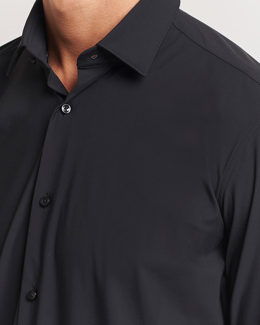 Herre | Skjorter | BOSS BLACK | Hank 4-Way Stretch Shirt Black