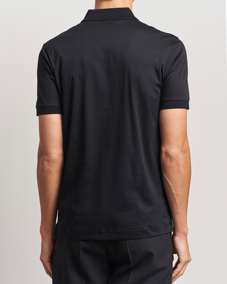 Herre | Polotrøjer | BOSS BLACK | Paras Mercerized Half Zip Polo Black