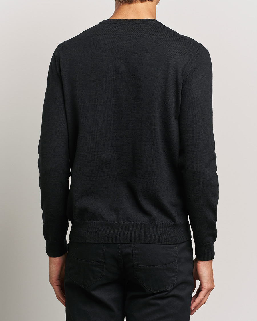Herre | Trøjer | BOSS BLACK | Botto Merino Knitted Pullover Black