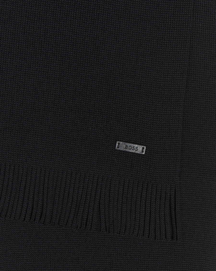 Herre | BOSS BLACK Albas Wool Scarf Black | BOSS BLACK | Albas Wool Scarf Black