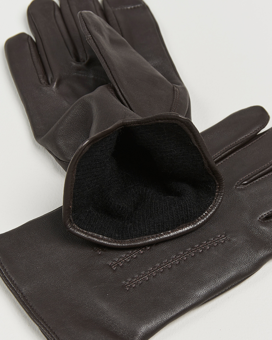 Herre | BOSS BLACK Hainz Leather Glove Medium Brown | BOSS BLACK | Hainz Leather Glove Medium Brown