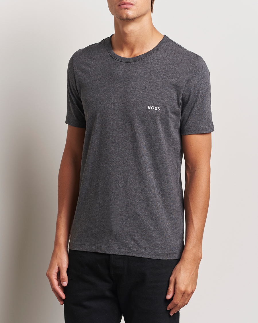 Herre | T-Shirts | BOSS BLACK | 3-Pack Crew Neck T-Shirt Grey/White/Navy