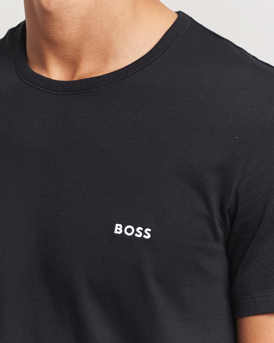 Herre | T-Shirts | BOSS BLACK | 3-Pack Crew Neck T-Shirt Black/Navy/Green