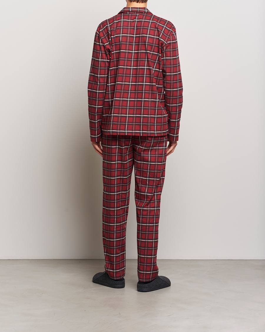 Herre | Pyjamas & Morgenkåber | BOSS BLACK | Holiday Checked Pyjama Set Dark Red