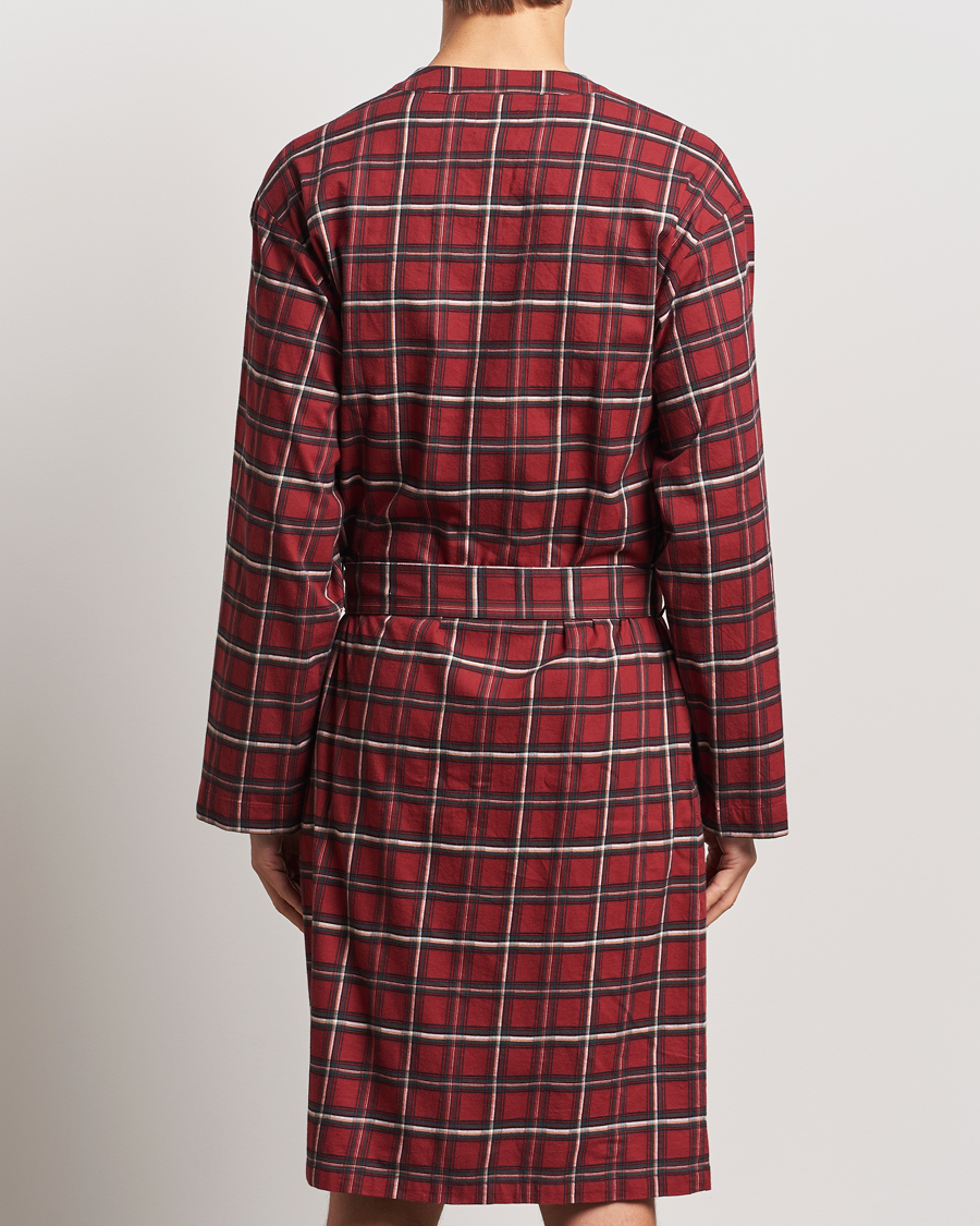 Herre | Pyjamas & Morgenkåber | BOSS BLACK | Holiday Checked Robe Dark Red