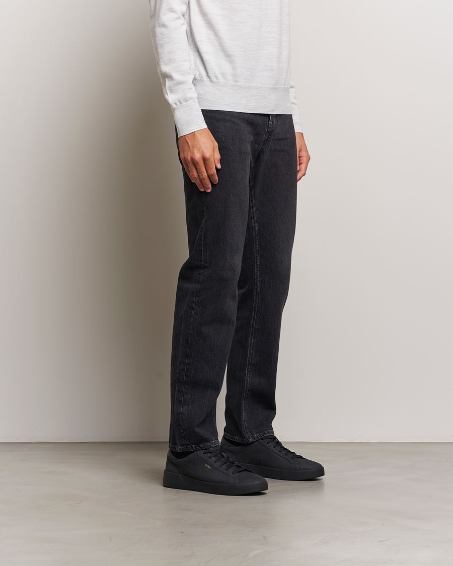 Herre | BOSS BLACK Belwar Leather Sneaker Black | BOSS BLACK | Belwar Leather Sneaker Black