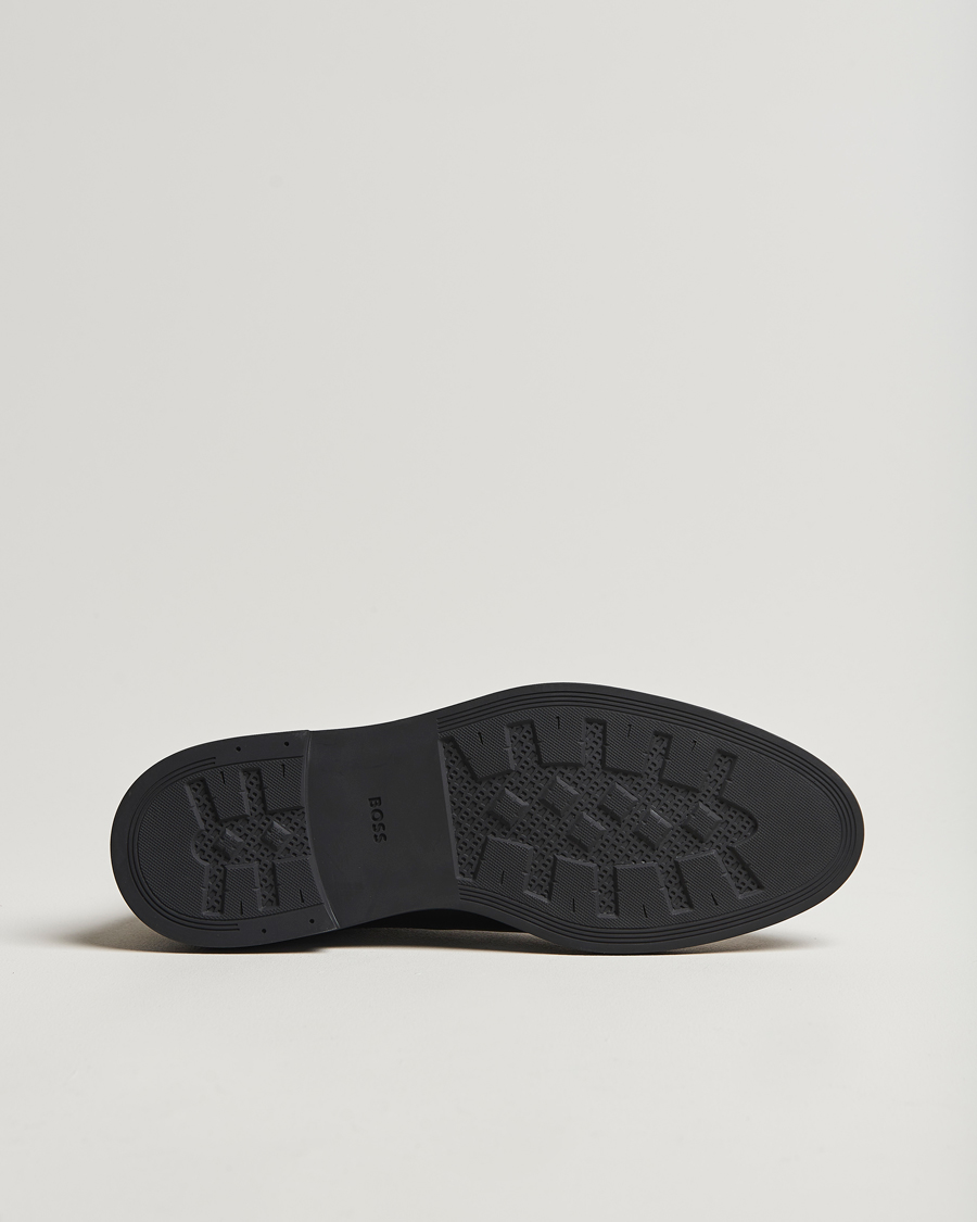 Herre | BOSS BLACK Calev Leather Chelsea Boot Black | BOSS BLACK | Calev Leather Chelsea Boot Black