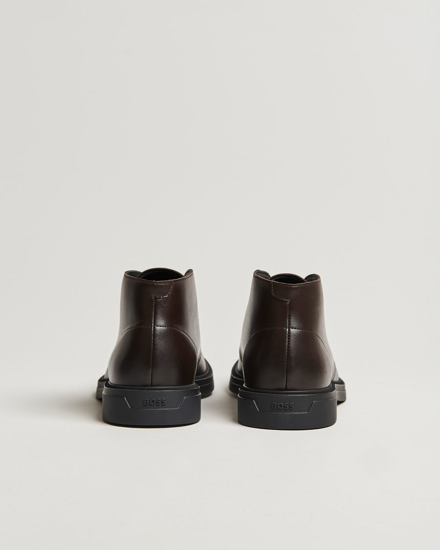 Herre | BOSS BLACK Calev Leather Chukka Boot Dark Brown | BOSS BLACK | Calev Leather Chukka Boot Dark Brown