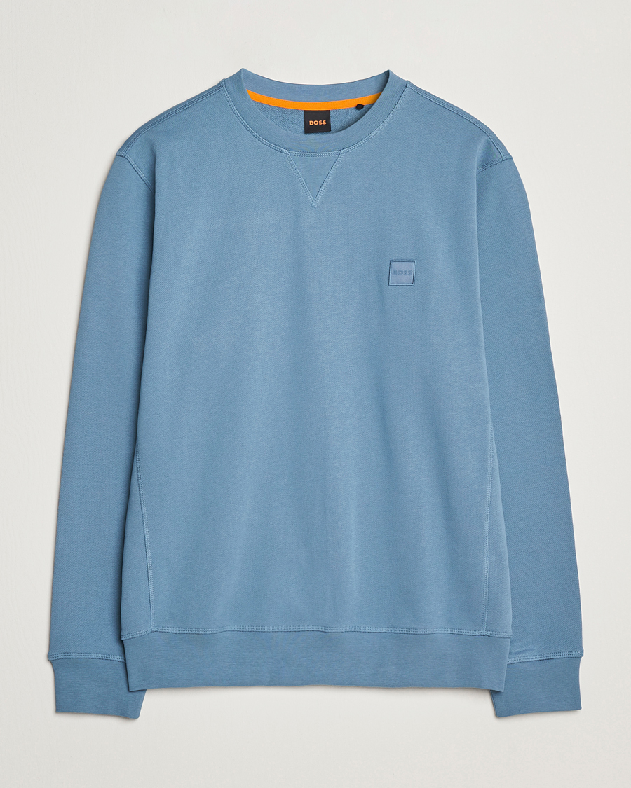 Herre | Trøjer | BOSS ORANGE | Westart Logo Sweatshirt Open Blue