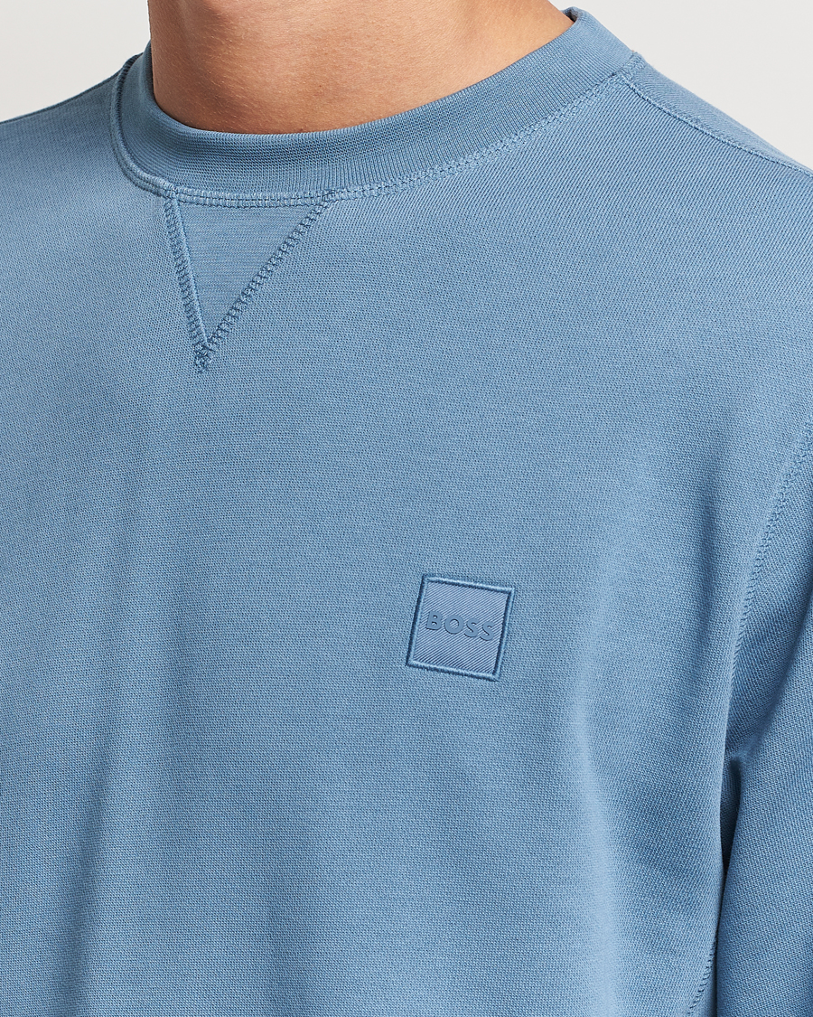 Herre | Trøjer | BOSS ORANGE | Westart Logo Sweatshirt Open Blue
